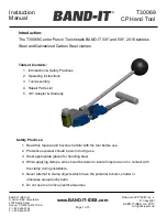 Preview for 1 page of Band-it T30069 Instruction Manual