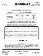 Preview for 5 page of Band-it Ultra-Lok UL4000-BUltra-Lok UL4000-B220 Operating Instructions Manual