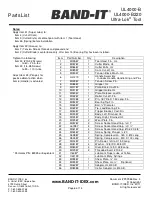Preview for 6 page of Band-it Ultra-Lok UL4000-BUltra-Lok UL4000-B220 Operating Instructions Manual