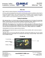 Preview for 2 page of Band-it Ultra-Lok UL4000 Operating Instructions Manual