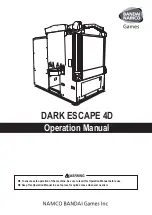 Preview for 1 page of Bandai Namco DARK ESCAPE 4D Operation Manual