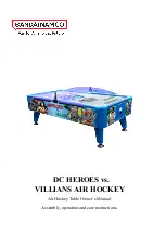 Bandai Namco DC HEROES vs. VILLIANS AIR HOCKEY Owner'S Manual preview