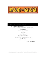 Preview for 26 page of Bandai Namco Pac-Man Air Hockey Owner'S Manual