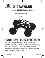 Bandai X-CRAWLEE Instruction Manual preview