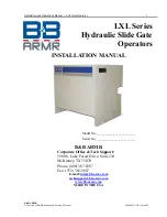 Предварительный просмотр 1 страницы B&B ARMR LXL-15vp-HS Installation Manual
