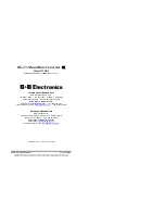 B&B Electronics 232BRC Product Manual предпросмотр