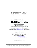 B&B Electronics ATRWDT User Manual preview