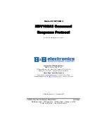 B&B Electronics Command Response Protocol HVD100A3 Product Manual preview