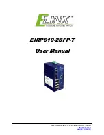 Preview for 1 page of B&B Electronics e-Linx EIRP610-2SFP-T User Manual