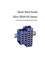 Предварительный просмотр 1 страницы B&B Electronics Elinx ESW100 Series Quick Start Manual