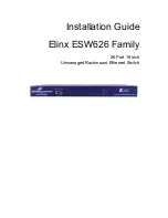 Предварительный просмотр 1 страницы B&B Electronics Elinx ESW626Series Installation Manual