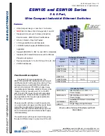 Предварительный просмотр 1 страницы B&B Electronics ESW105 Series Brochure & Specs