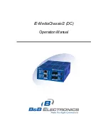 B&B Electronics IE-MediaChassis/2 Operation Manual preview