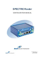 B&B Electronics SPECTRE Configuration Manual предпросмотр