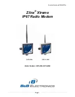 B&B Electronics Zlinx Xtreme IP67 ZXT9-RM Instruction Manual preview