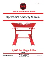 Preview for 1 page of B&B 3806 Operators Safety Manual