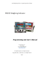 B&B BB200 Installation, Programming, And  User'S Manual preview