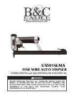 Preview for 1 page of B&C Eagle US5016LMA Operation And Maintenance Manual