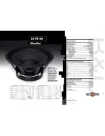 B&C Speakers 15 PZ 40 Specification Sheet preview