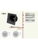 B&C Speakers Horns ME10 Specification Sheet preview