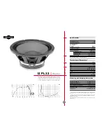 Preview for 1 page of B&C Speakers Woofer 12 PL 32 Specifications