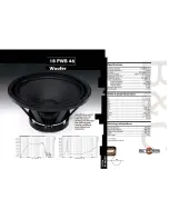 Предварительный просмотр 1 страницы B&C Speakers Woofer 18P WB 46 Specification Sheet