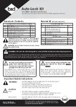 Preview for 1 page of B&D Auto-Lock Kit Installation Instructions