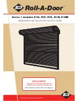 B&D Roll-A-Door R1D Installation Instructions Manual preview