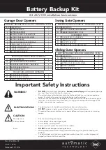 Предварительный просмотр 1 страницы B&D V-05 Installation Instructions Manual