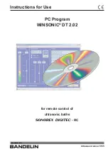 Preview for 1 page of BANDELIN SONOREX DIGITEC-RC Instructions For Use Manual