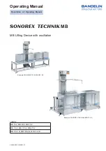 Preview for 1 page of BANDELIN SONOREX TECHNIK MB Operating Manual