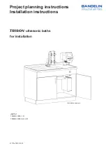 BANDELIN TRISON 3000 L Project Planning Instructions, Installation Instructions предпросмотр