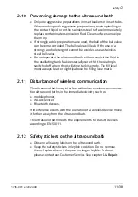 Preview for 11 page of BANDELIN UR 1 Instructions For Use Manual