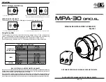 Preview for 3 page of B&G electronics MPA-30A Installation And Operation Manual