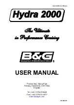 Preview for 1 page of B&G Hydra 2000 User Manual