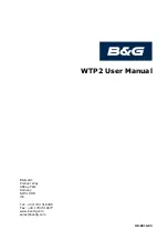 B&G WTP2 User Manual предпросмотр