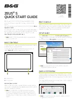 B&G ZEUS S Quick Start Manual preview