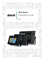 Preview for 1 page of B&G Zeus Touch Installation Manual