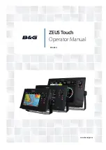 Preview for 1 page of B&G Zeus Touch Operator'S Manual