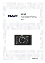 B&G Zeus2 series Operator'S Manual preview