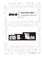 B&G Zeus3 Glass Helm Installation Manual предпросмотр