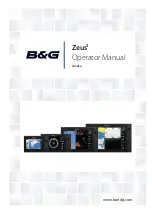 B&G Zeus3 Glass Helm Operator'S Manual предпросмотр