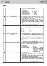 Предварительный просмотр 60 страницы Bandini Industrie Gi.Bi.Di. BA24 Instructions For Installations