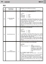 Предварительный просмотр 182 страницы Bandini Industrie Gi.Bi.Di. BA24 Instructions For Installations