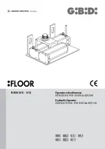 Bandini Industrie GI.BI.DI. FLOOR 810 Instructions For Installations предпросмотр