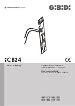 Bandini Industrie GiBiDi CB24 Instructions For Installations предпросмотр