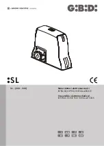 Bandini Industrie GiBiDi SL Series Instructions For Installations preview