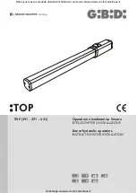 Bandini Gibidi TOP 291 Instructions For Installation Manual preview