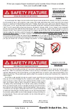 Предварительный просмотр 6 страницы Bandit 200UC Operating & Parts Manual