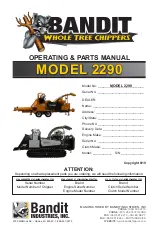 Bandit 2290 Operating & Parts Manual preview